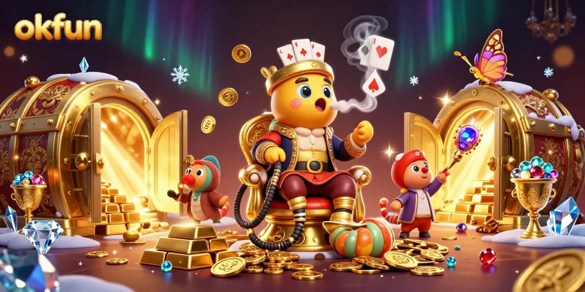 Win big at OKFUN's dynamic casino scene filled with treasures and excitement.