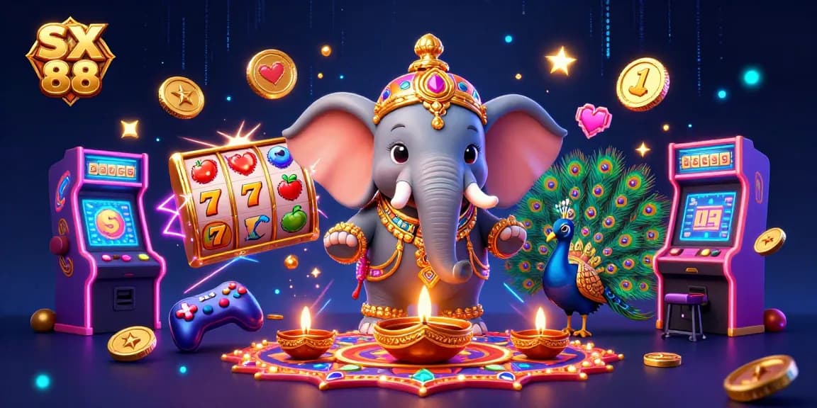 SX 88 captures the excitement of winning slots with vibrant characters and dynamic casino-themed elements.