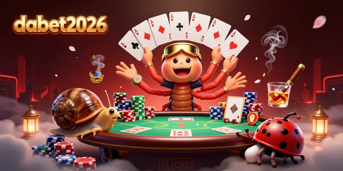 Experience the thrill of dabet2026 with vibrant poker action in a dynamic 3D scene.