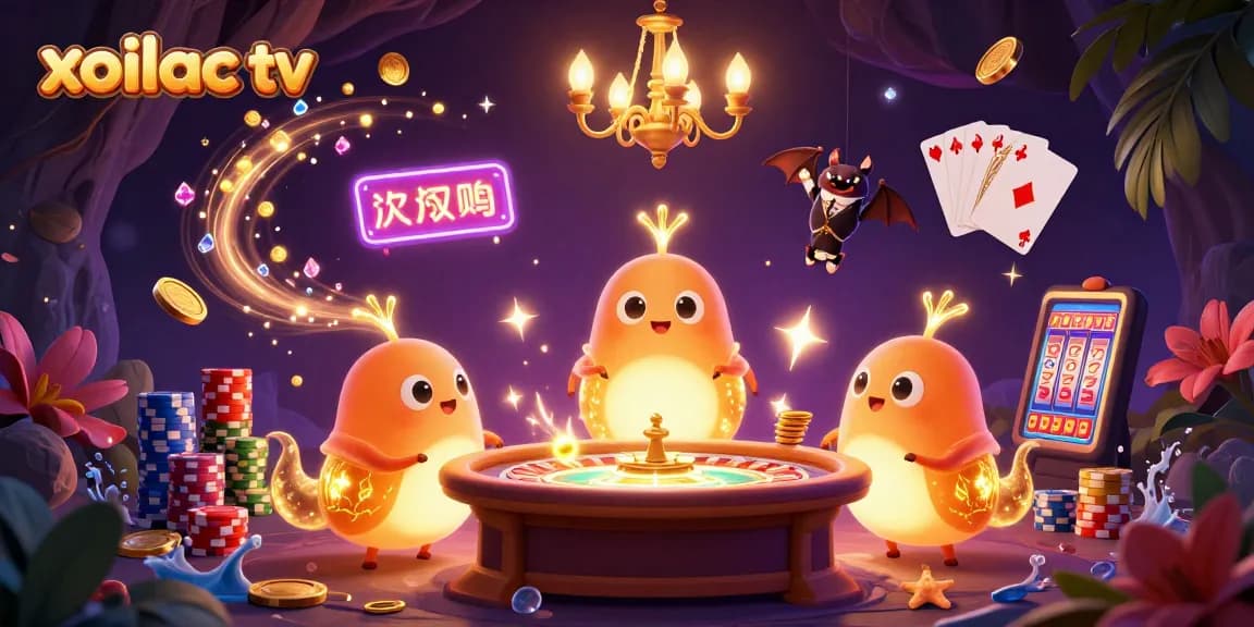 Xoilac TV illuminates excitement by showcasing a vibrant online gaming atmosphere with fantastic characters.