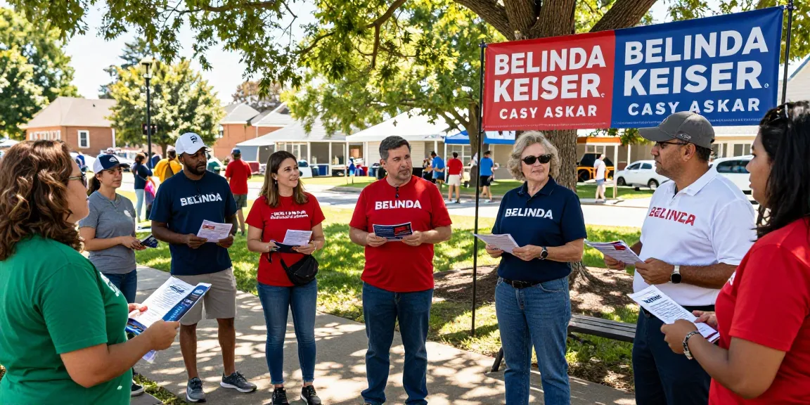 Community gathering discussing Casey Askar's controversies and Belinda Keiser's campaign