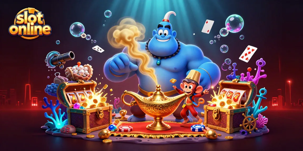 Experience thrilling slot online games with vibrant colors and engaging characters in this immersive scene.