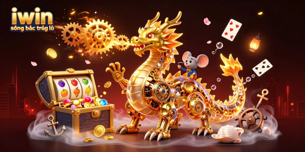 Experience iwin sòng bạc thượng lưu with an exciting 3D dragon and dynamic slot gaming elements.