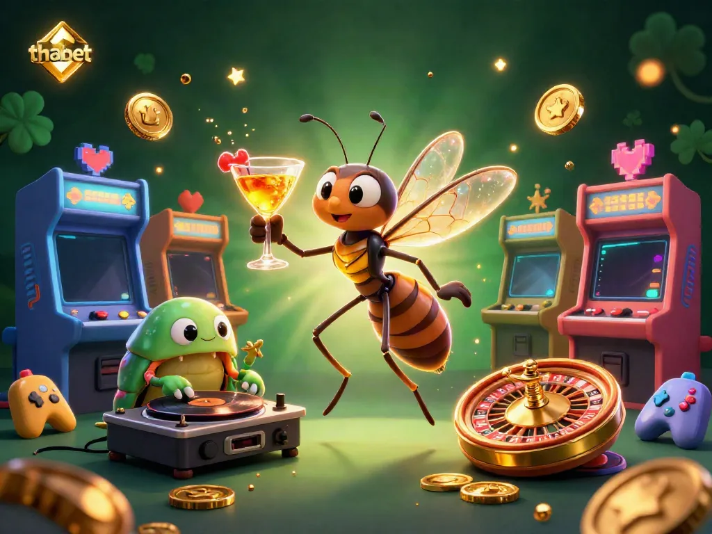 Experience the vibrant thabet casino world with animated characters and dynamic game elements.