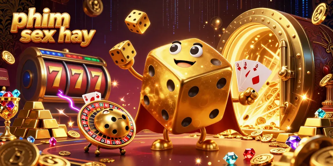 Engage with the vibrant world of gambling featuring phim sex hay with golden dice, spinning reels, and rich treasures.