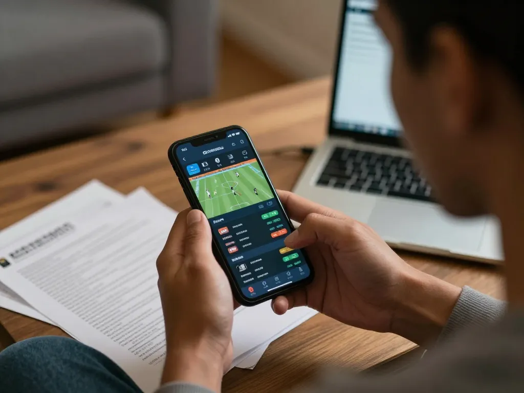 Betting on keobongda app for live sports odds during an exciting match