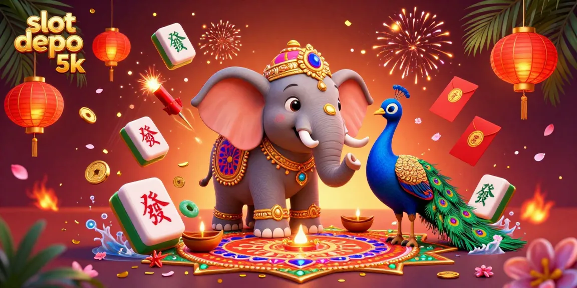 Play slots with slot depo 5k at our vibrant casino featuring jackpot symbols and lively graphics.