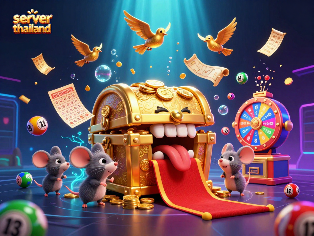 Win big with the server thailand lottery experience in this vibrant 3D illustration.