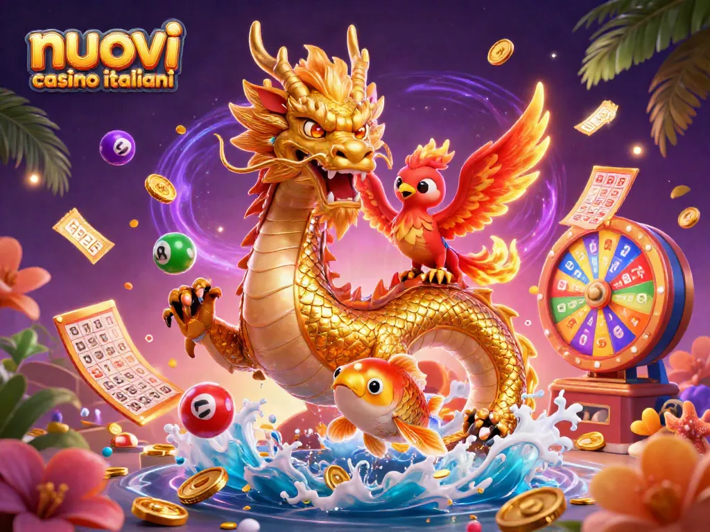 Scopri i nuovi casino italiani e sorprendenti bonus di benvenuto in un'affascinante illustrazione.