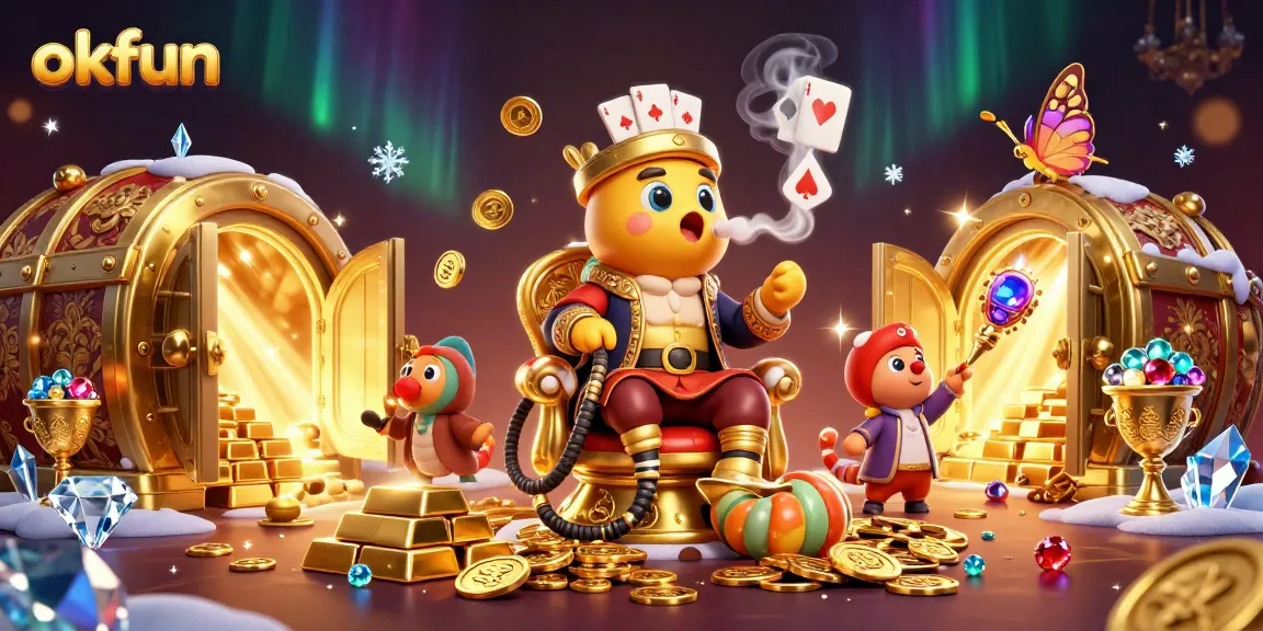 Win big at OKFUN's dynamic casino scene filled with treasures and excitement.