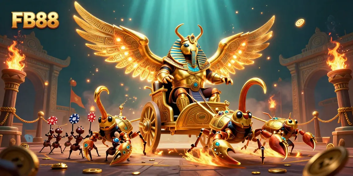 Experience exhilarating moments at FB88, where golden tokens and dynamic gameplay come alive in a rich casino atmosphere.