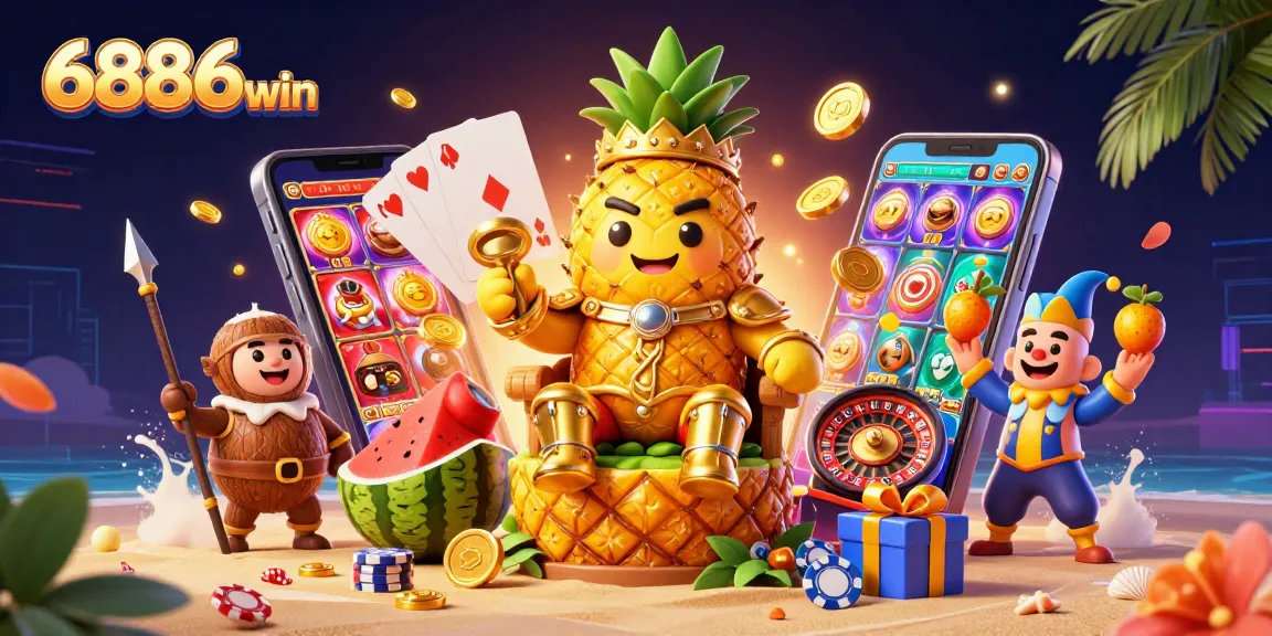 Experience winning opportunities with 6886win in a vibrant casino adventure scene.