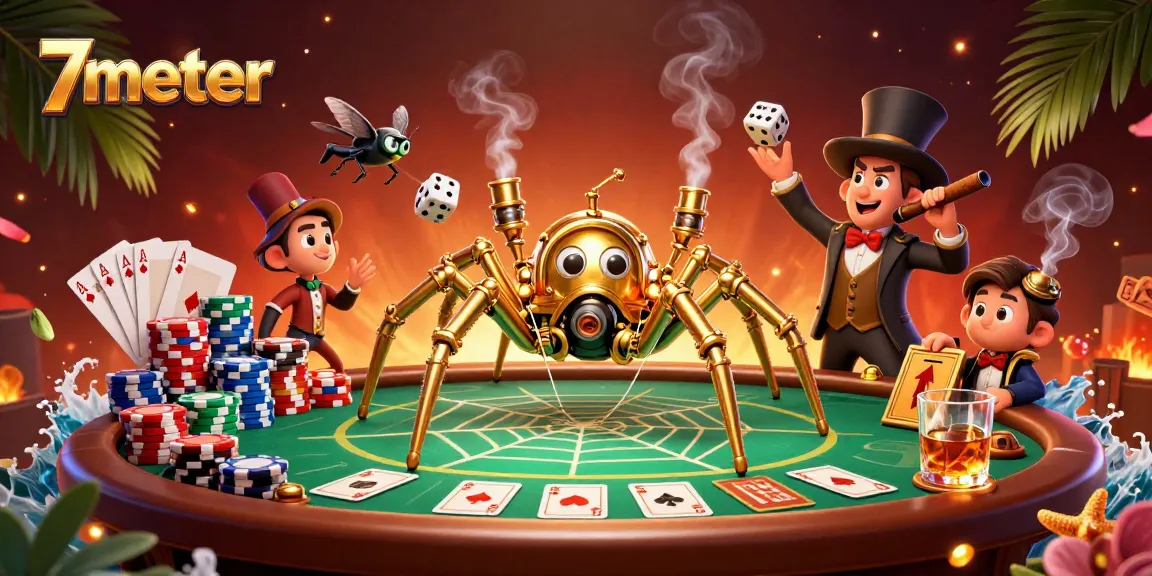 Experience thrilling 7meter sports betting with engaging visuals of a steampunk-themed casino scene.