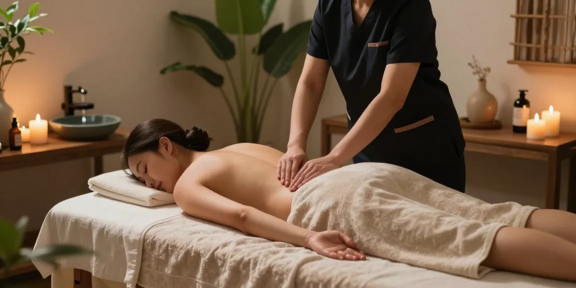 화곡동출장안마 session in a serene home environment with calming atmosphere.
