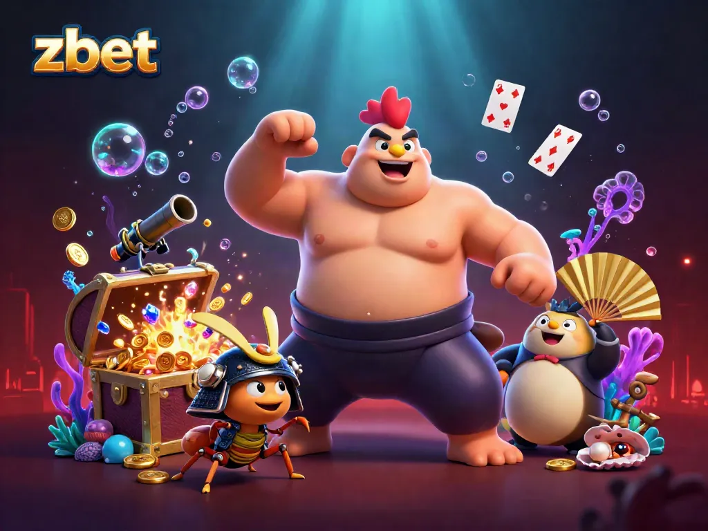 Experience thrilling gameplay with zbet featuring an epic sumo wrestling rooster and samurai cricket.
