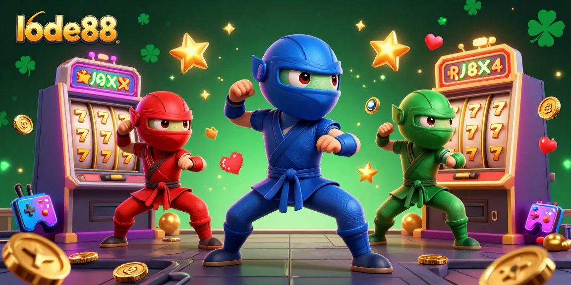 Engage with exciting slot machines at lode88, where vibrant slot reels spin and ninjas create action.