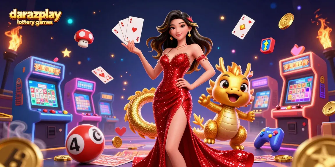 Win big with exciting darazplay lottery games featuring colorful themed elements.