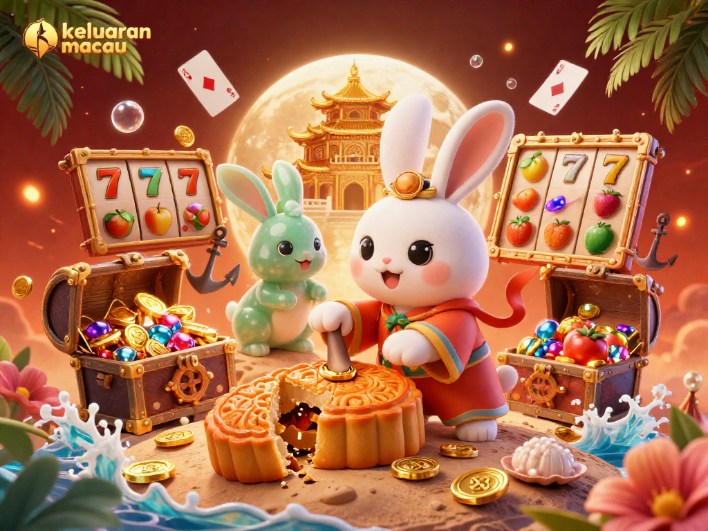 Engage in thrilling gameplay with keluaran macau featuring vibrant casino elements and festive scenes.