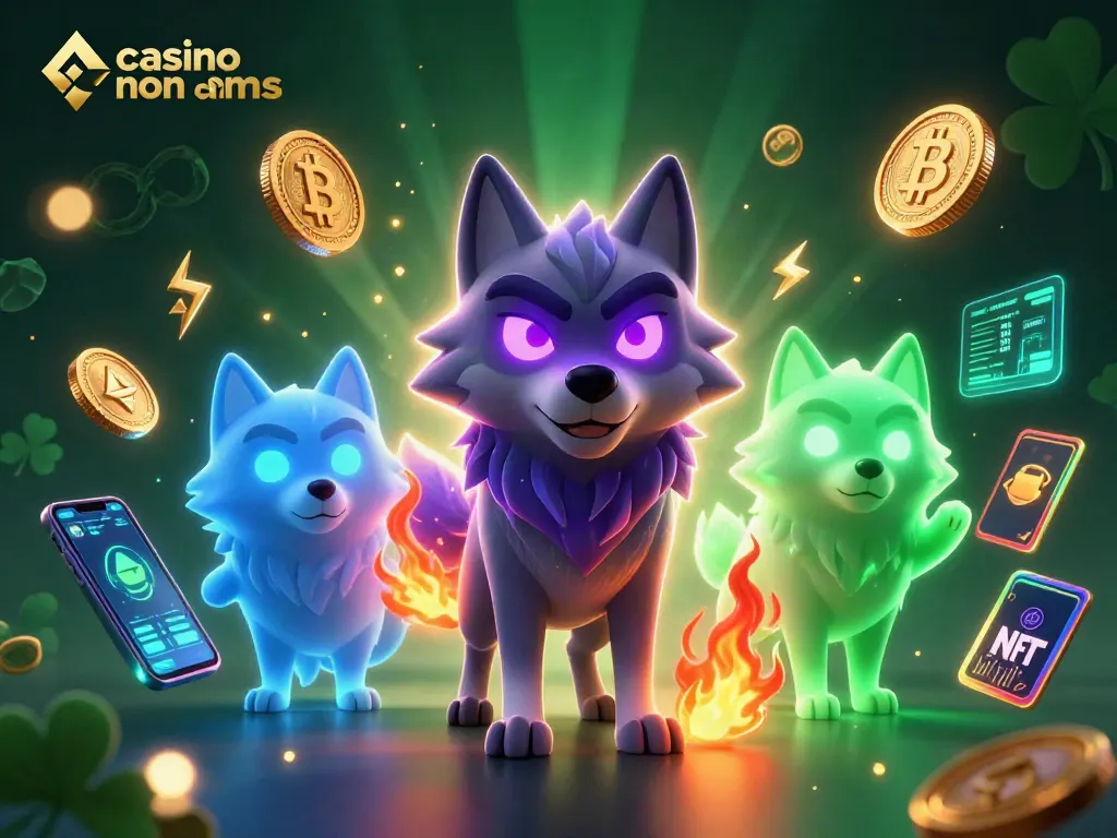 Crea emozionanti avventure nei casino non AAMS con la nostra illustrazione unica con lupi e monete digitali