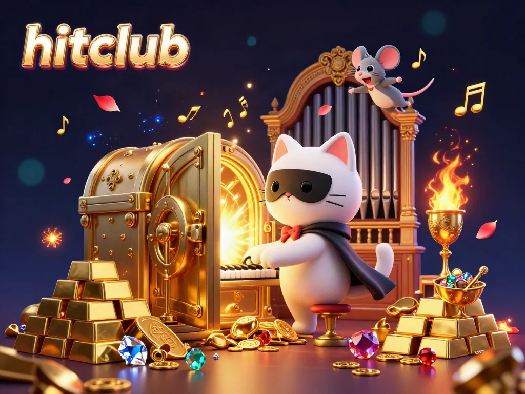 Experience thrilling gameplay at Hitclub, featuring vibrant casino characters and dazzling treasures.