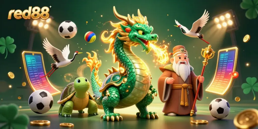 Experience excitement with red88 as the emerald jade dragon ignites the gambling scene.