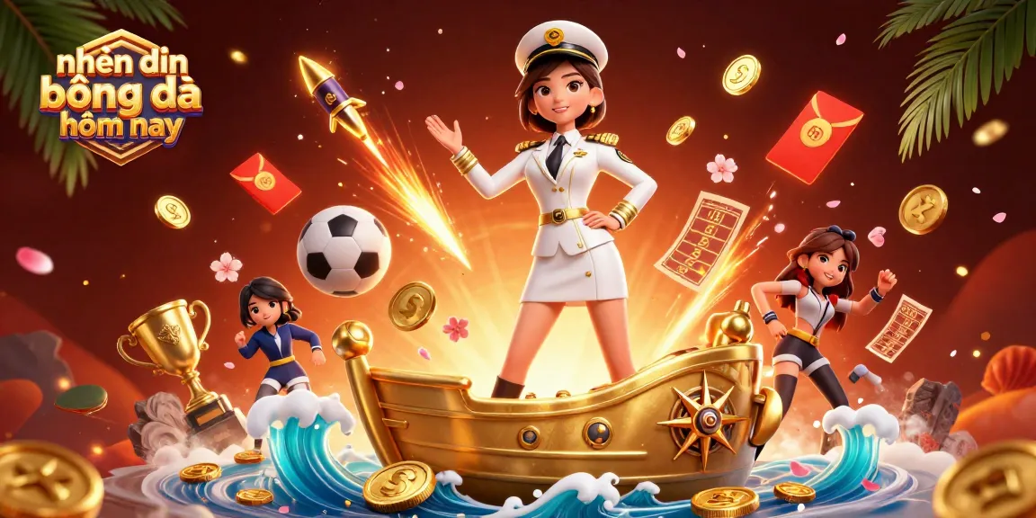 Enhance your betting strategies with nhận định bóng đá hôm nay in this vibrant sports-themed illustration.