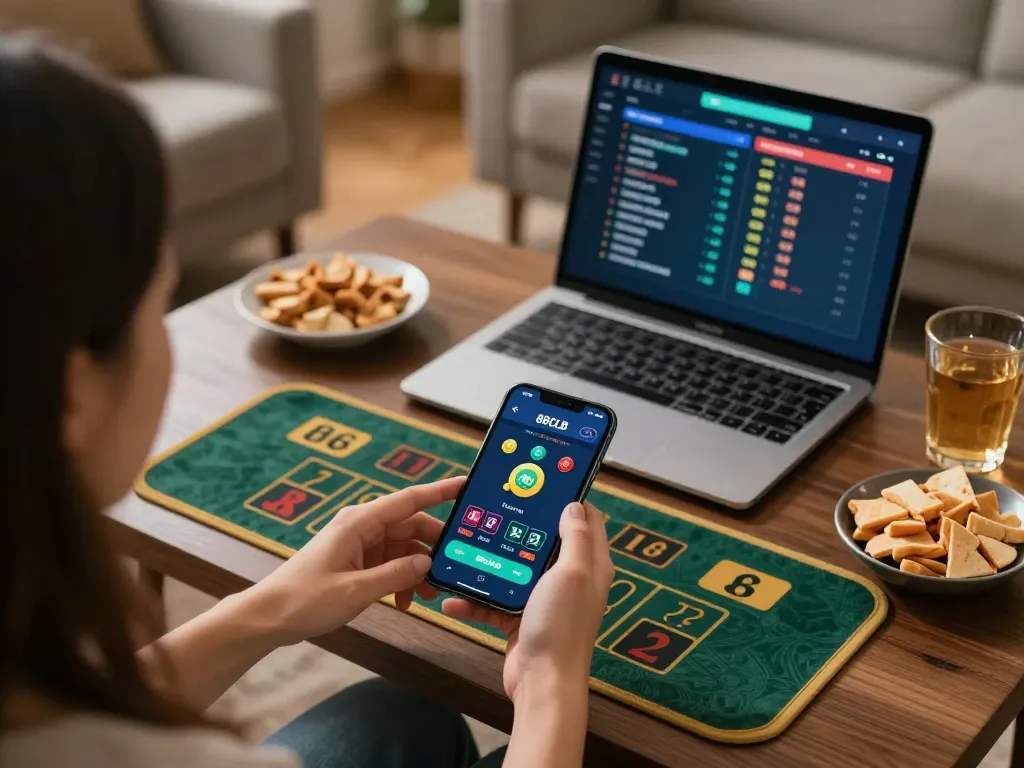 Engaging online gambling session with 88clbgo on mobile app, user focused on betting.