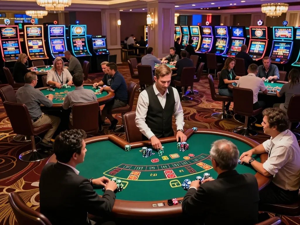 Experience the excitement of Pragmaticplay as players engage in strategic blackjack at a luxury casino.