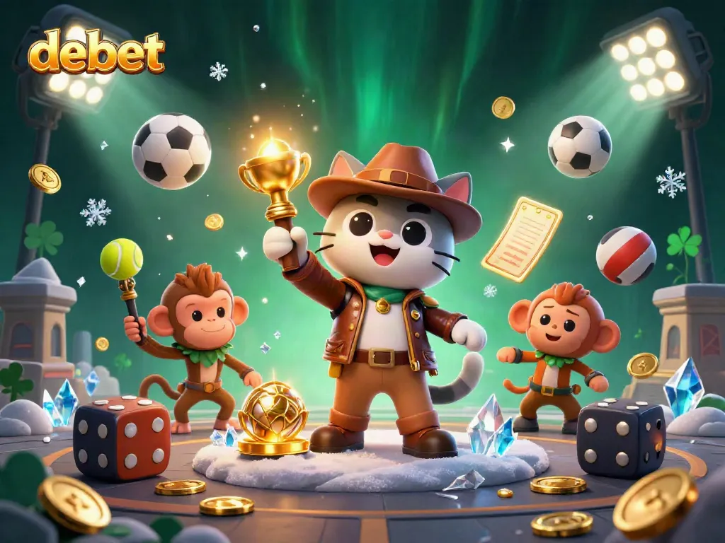 Experience debet's thrilling casino adventures with lively characters and vibrant gambling elements.