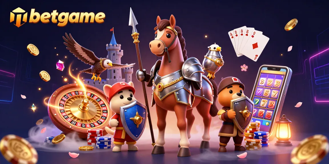 Experience nbetgame's thrilling gameplay with the knight, squire, and falcon amidst dynamic casino elements.