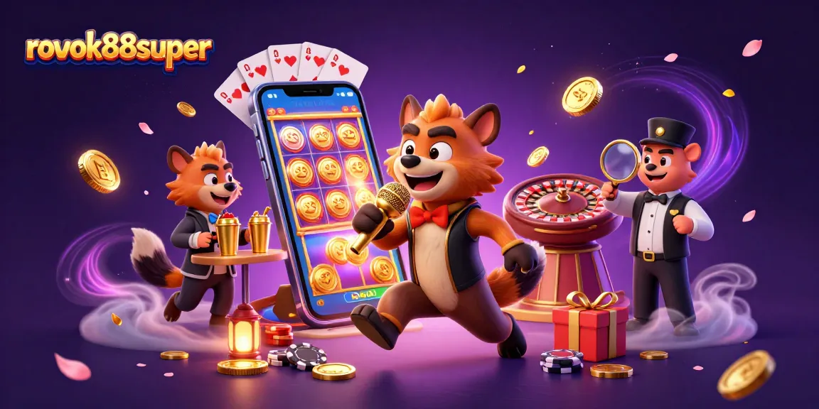 Engage with rokok88super's extraordinary comedy casino experience featuring playful hyenas, drinks, and games.